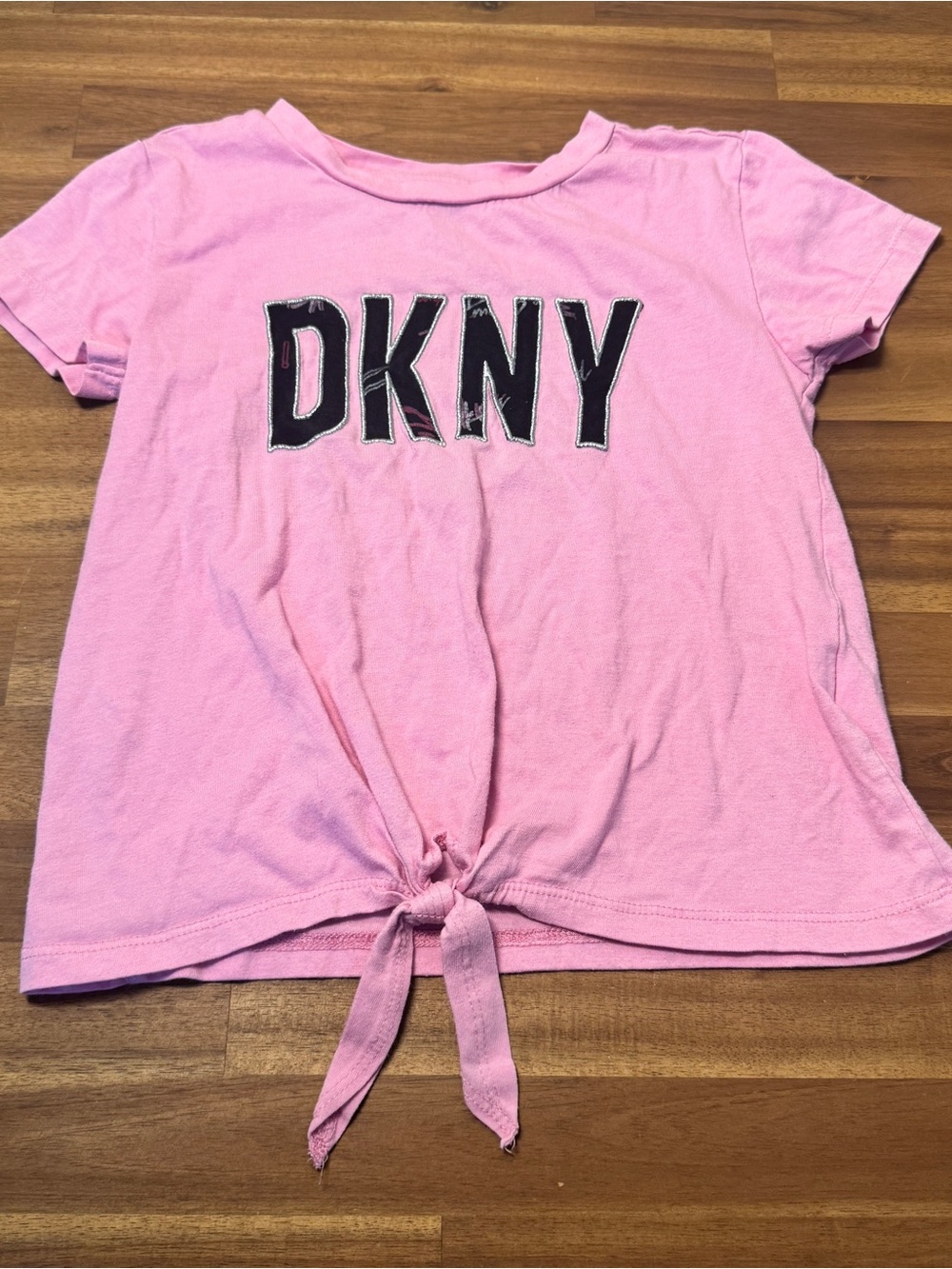 DKNY Girls Pink Logo Tee